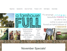 Tablet Screenshot of afarmhousefull.com